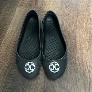 Crocs Gianna Disc Women's Ballet Flats Shoes Black Size 8